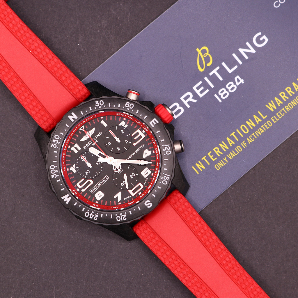 BRAND NEW Breitling Endurance Pro Red 38mm X83310 - Full set - Mint - PX Available