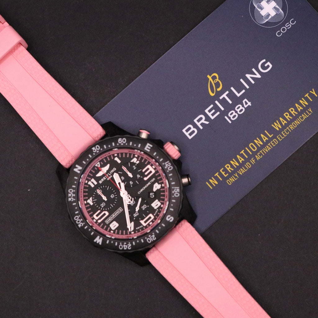BRAND NEW Breitling Endurance Pro Pink 38mm X83310 - Full set - Mint - PX Avail