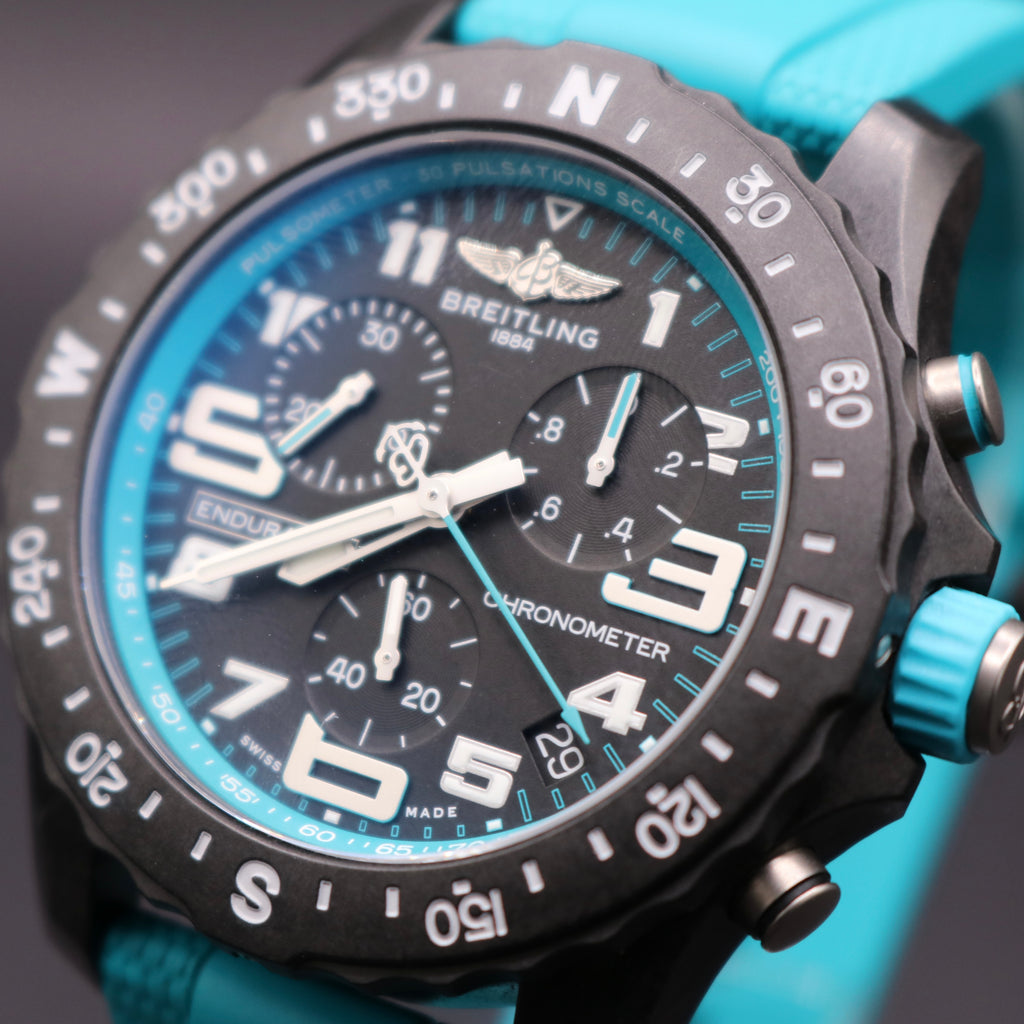 UNWORN 2026 BREITLING Endurance Pro Turquoise Full Set - Warranty28 - PX Ava