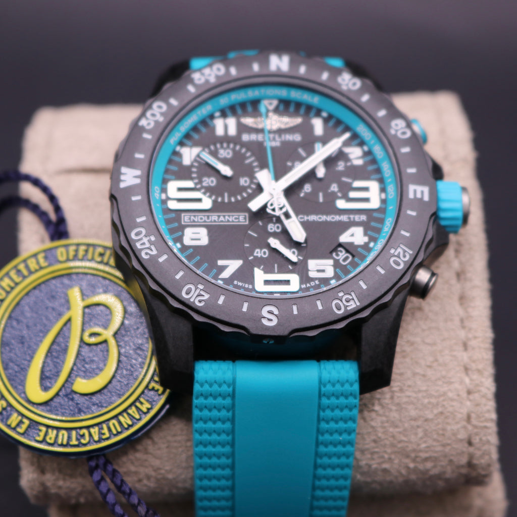 UNWORN 2026 BREITLING Endurance Pro Turquoise Full Set - Warranty28 - PX Ava