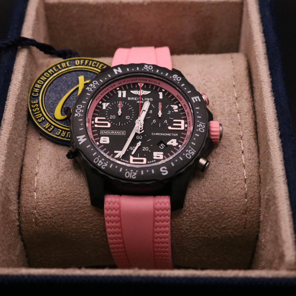 BRAND NEW Breitling Endurance Pro Pink 38mm X83310 - Full set - Mint - PX Avail