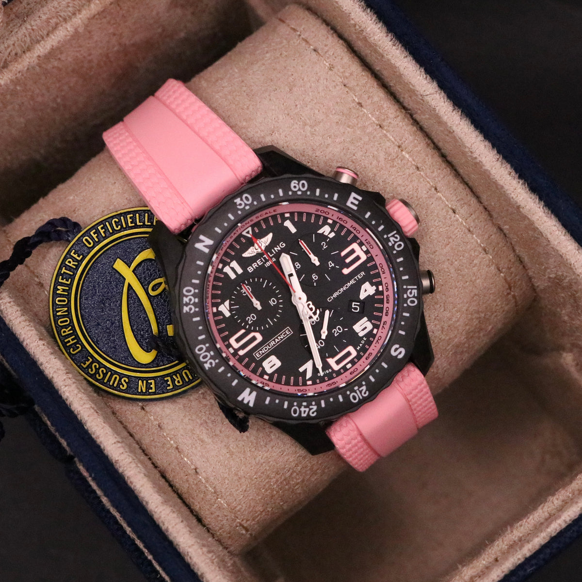 BRAND NEW Breitling Endurance Pro Pink 38mm X83310 - Full set - Mint - PX Avail