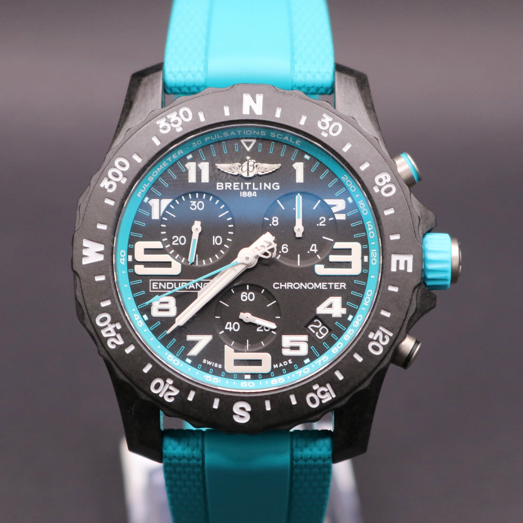 UNWORN 2026 BREITLING Endurance Pro Turquoise Full Set - Warranty28 - PX Ava