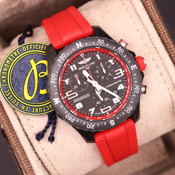 BRAND NEW Breitling Endurance Pro Red 38mm X83310 - Full set - Mint - PX Available