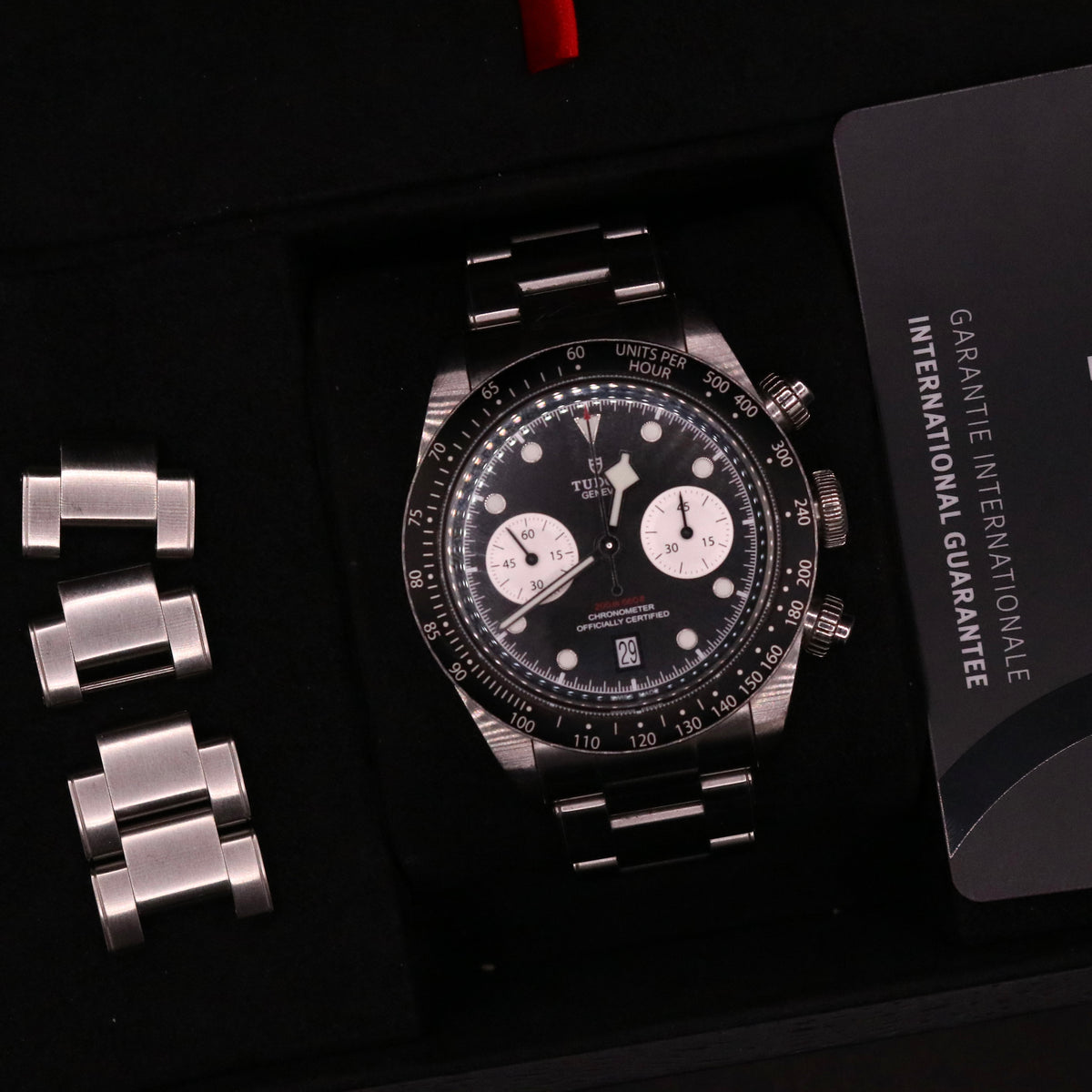 TUDOR Black Bay Chrono Reverse Panda 79360- Full Set - Full Links - Warranty27