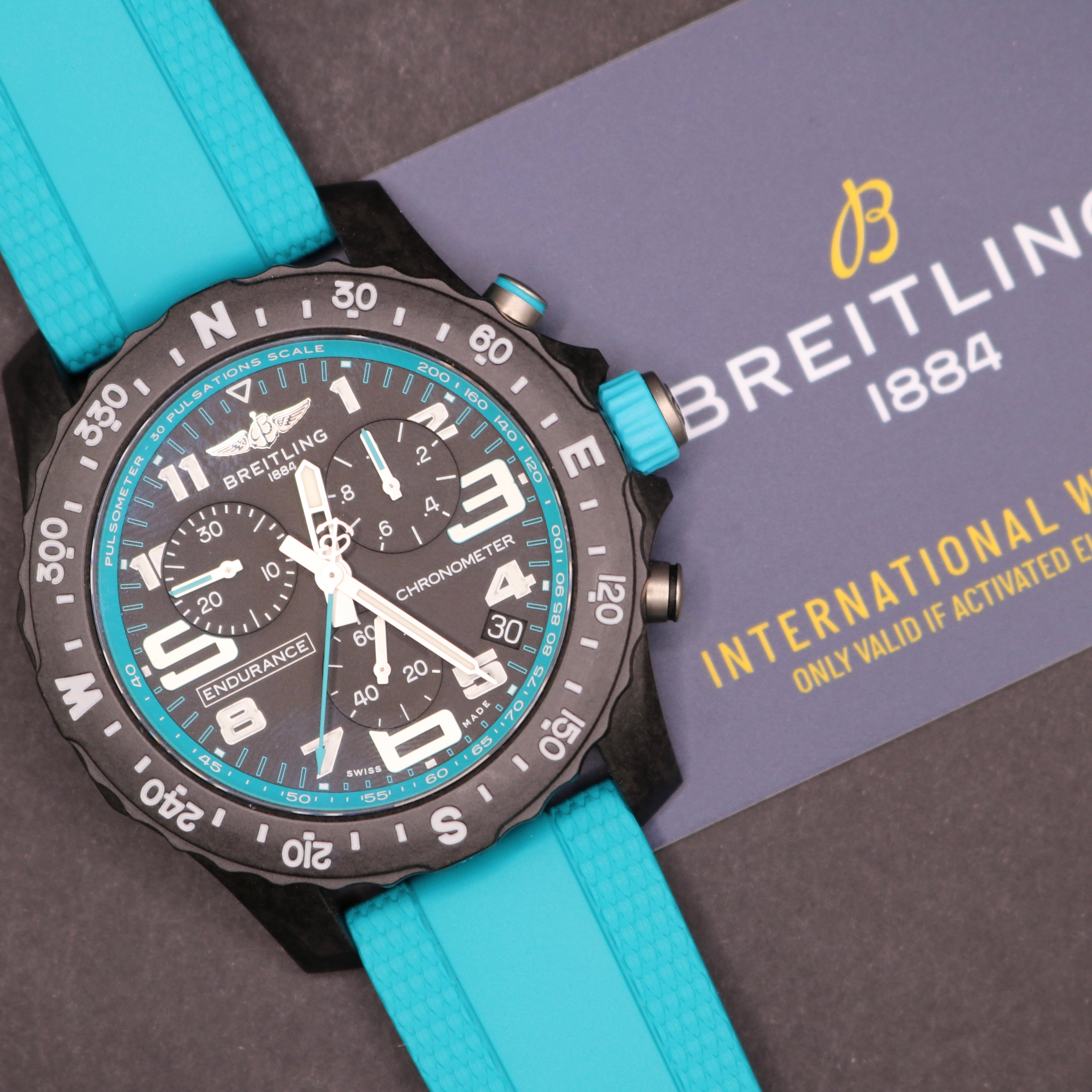UNWORN 2026 BREITLING Endurance Pro Turquoise Full Set - Warranty28 - PX Ava