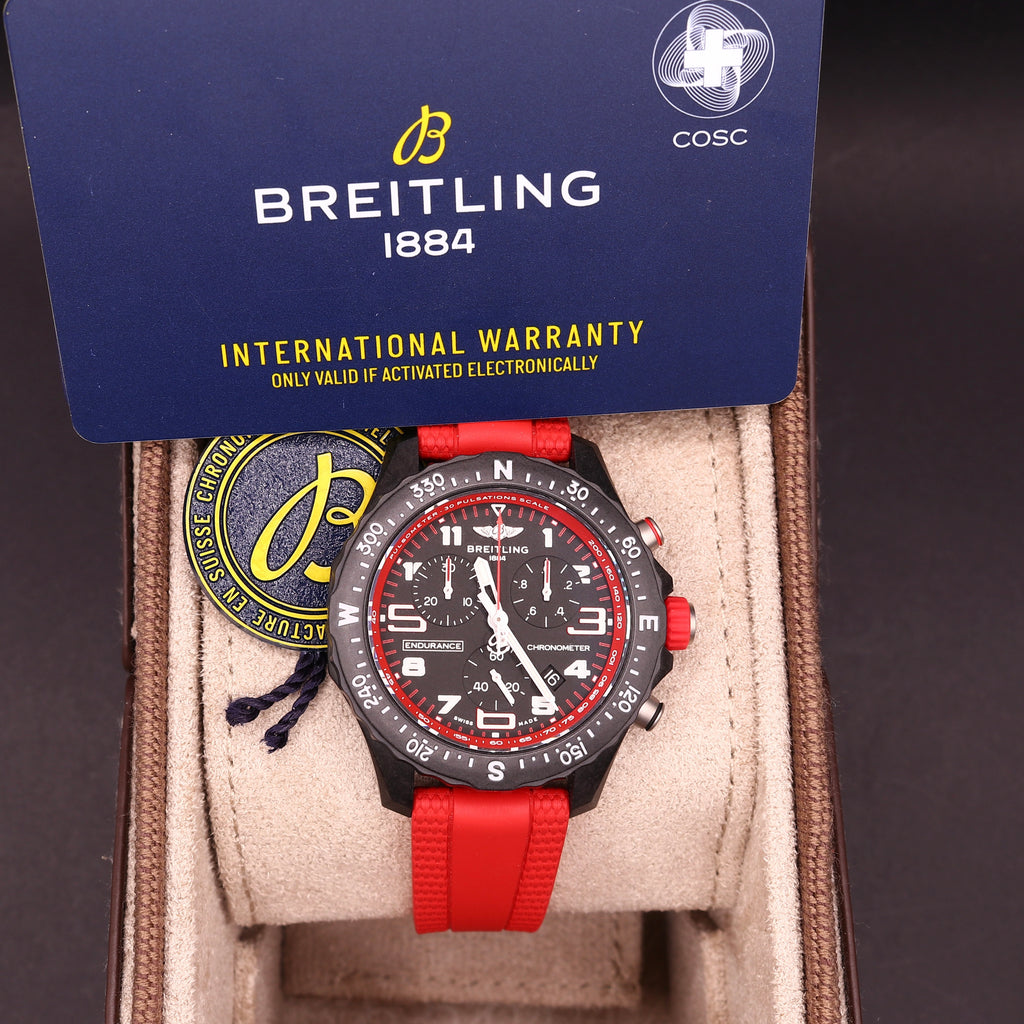 BRAND NEW Breitling Endurance Pro Red 38mm X83310 - Full set - Mint - PX Available