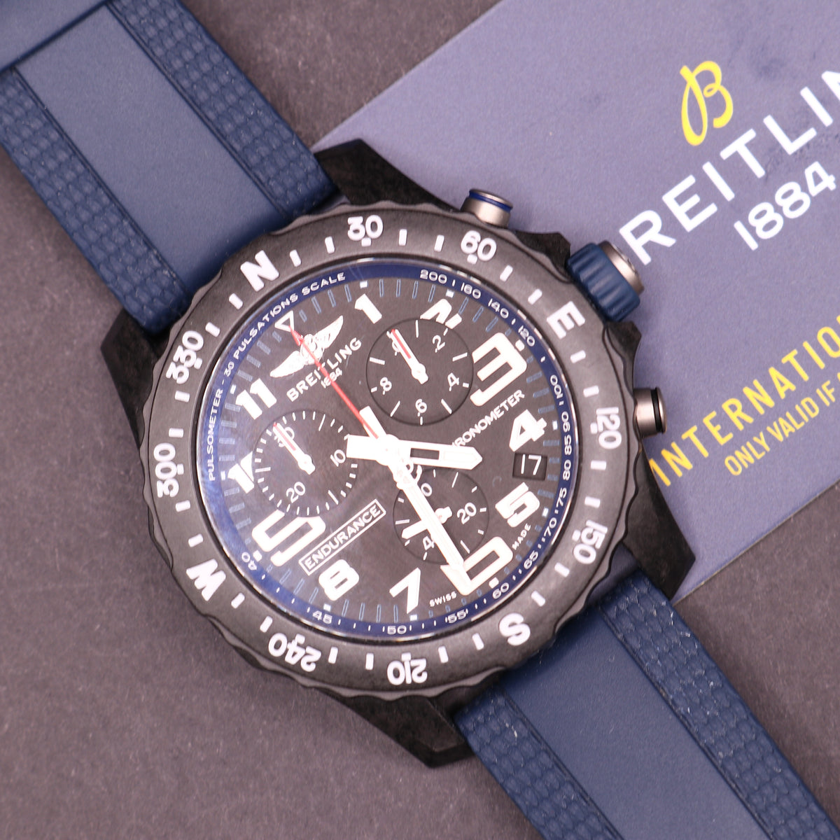 2025 BREITLING Endurance Pro Navy Blue Full Set - Warranty27 - PX Available