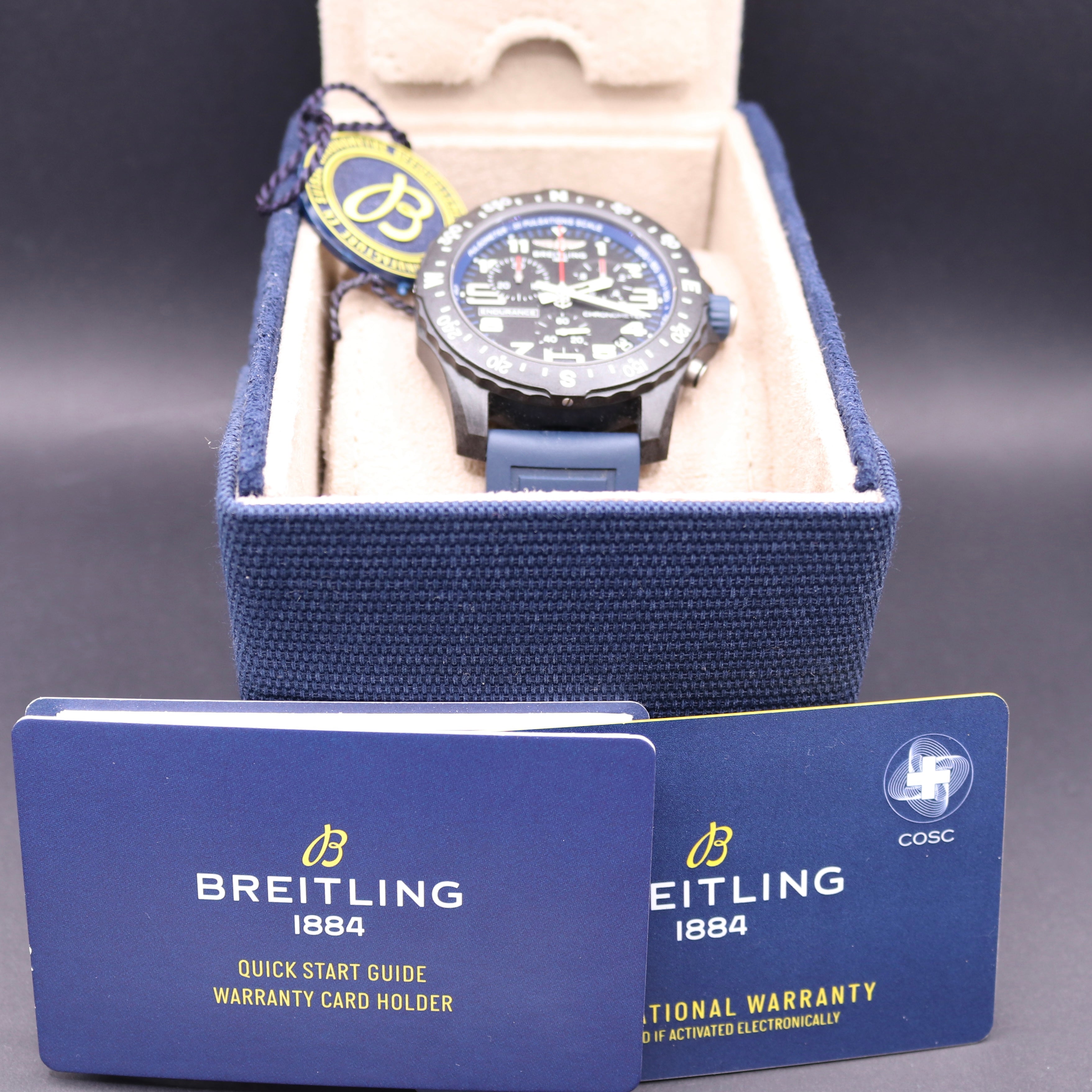 2022 Breitling Endurance Pro Navy - Full Set - Excellent Condition - PX Ava