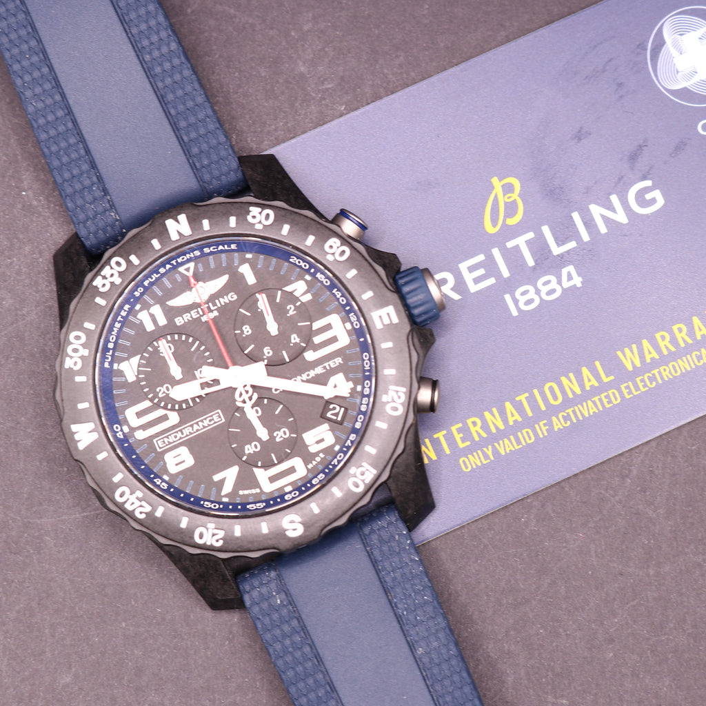 2025 BREITLING Endurance Pro Navy Blue Full Set - Warranty27 - PX Available