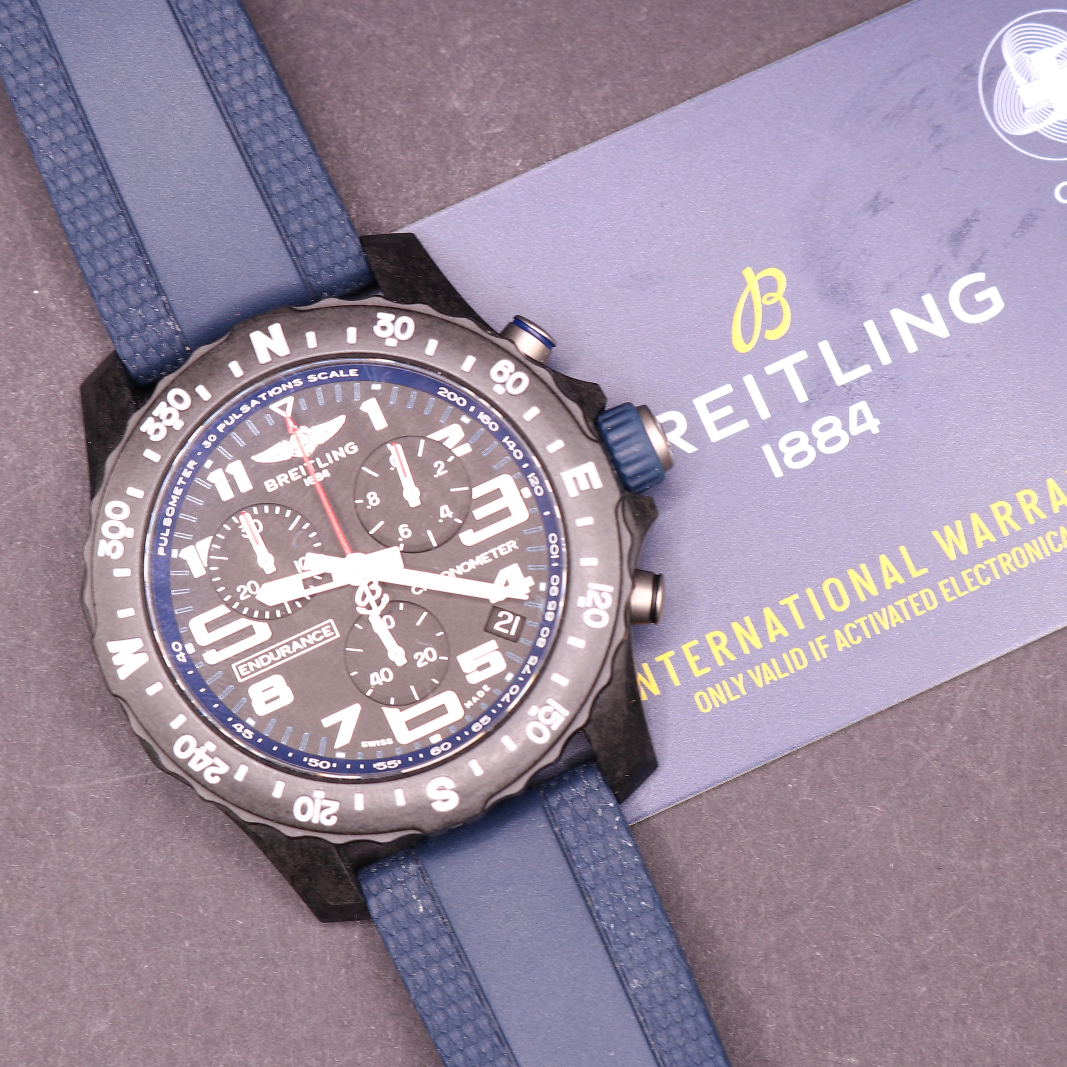 2025 BREITLING Endurance Pro Navy Blue Full Set - Warranty27 - PX Available