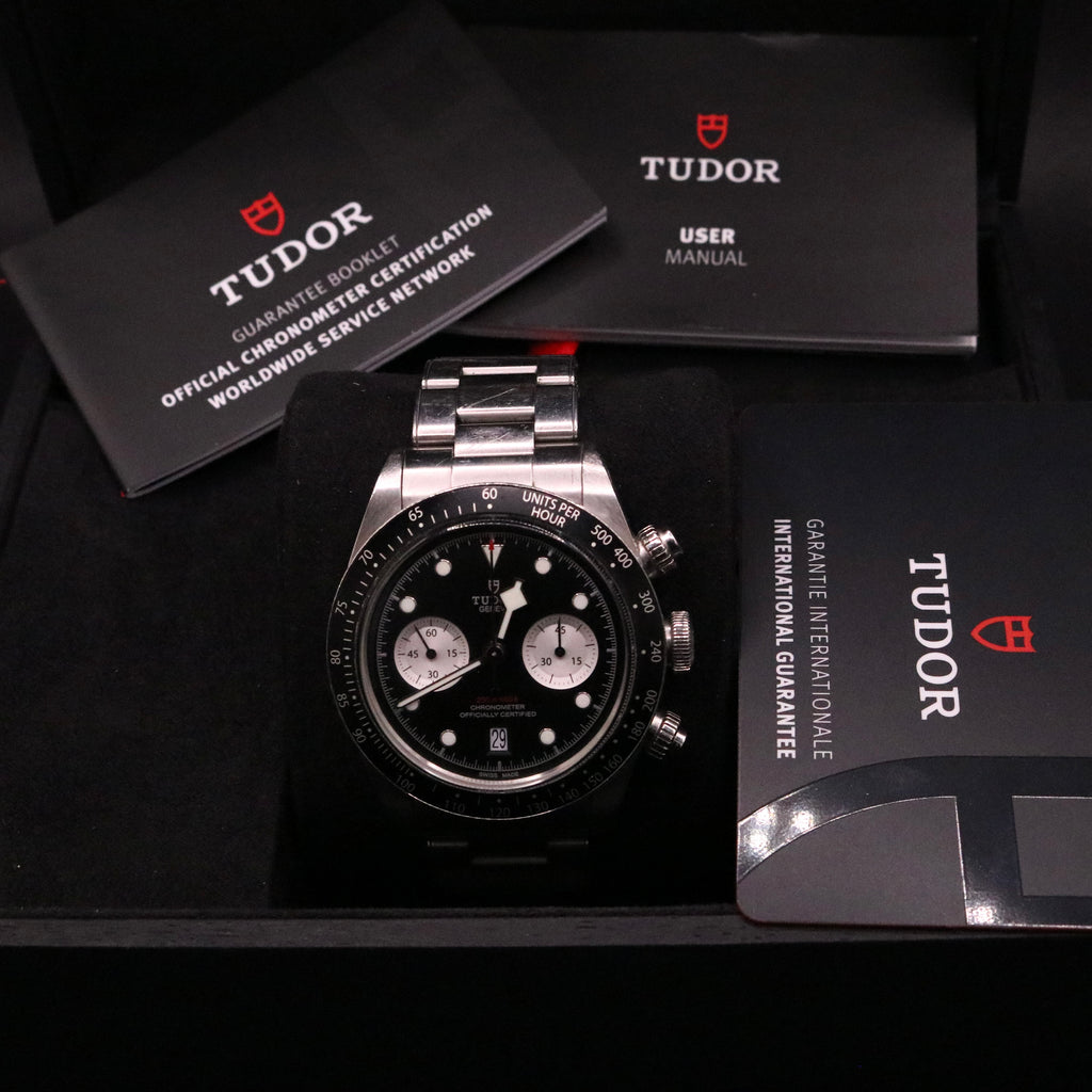 TUDOR Black Bay Chrono Reverse Panda 79360- Full Set - Full Links - Warranty27