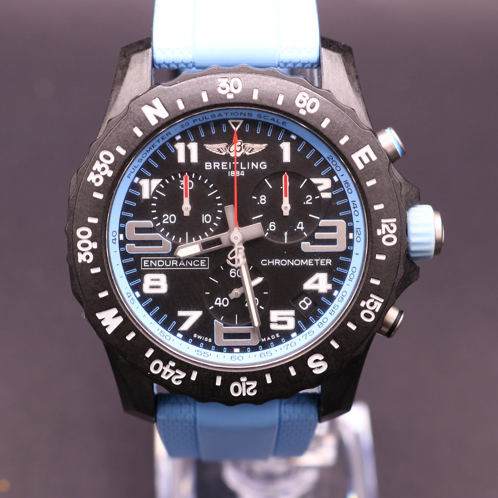 New Shape Breitling Endurance Pro - Baby Blue - Warranty28 - Full Set - PX