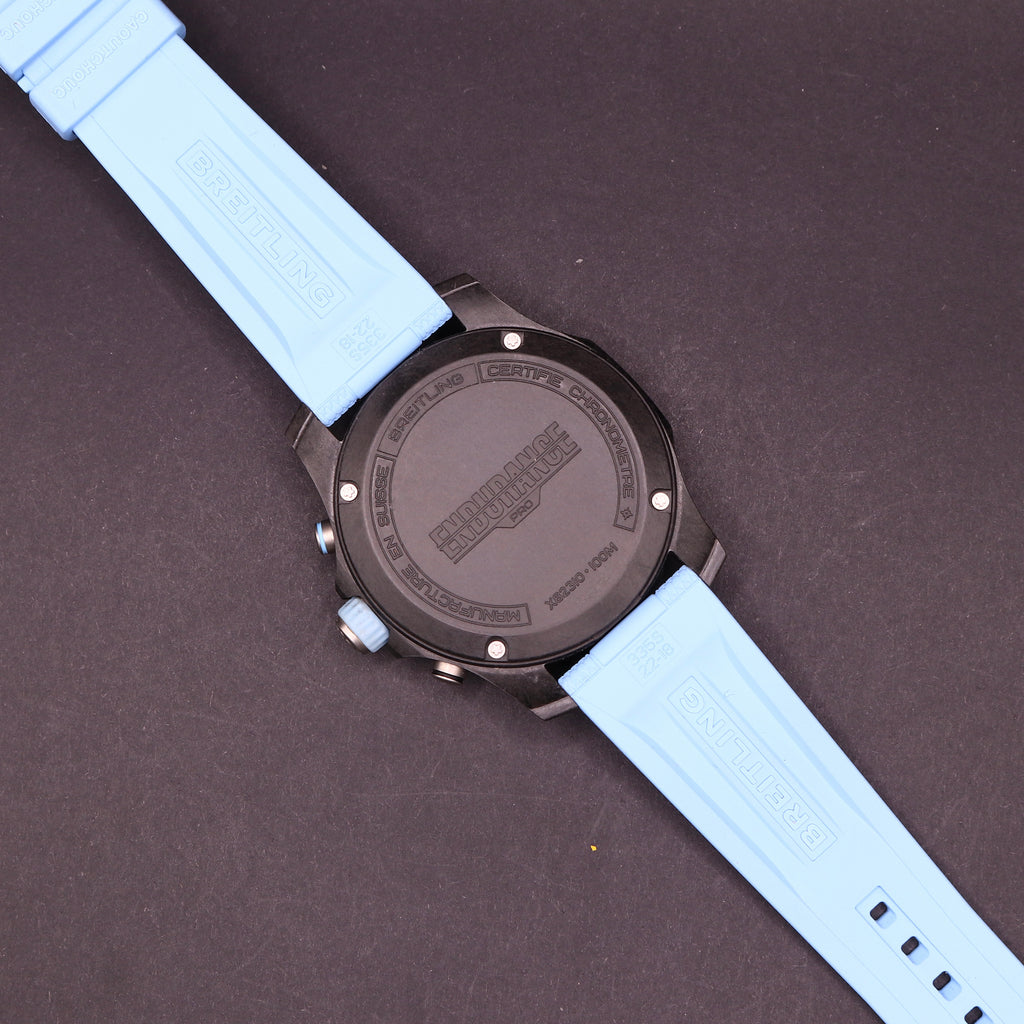 New Shape Breitling Endurance Pro - Baby Blue - Warranty28 - Full Set - PX