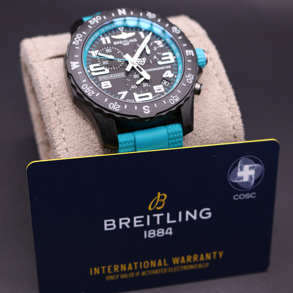 UNWORN 2026 BREITLING Endurance Pro Turquoise Full Set - Warranty28 - PX Ava