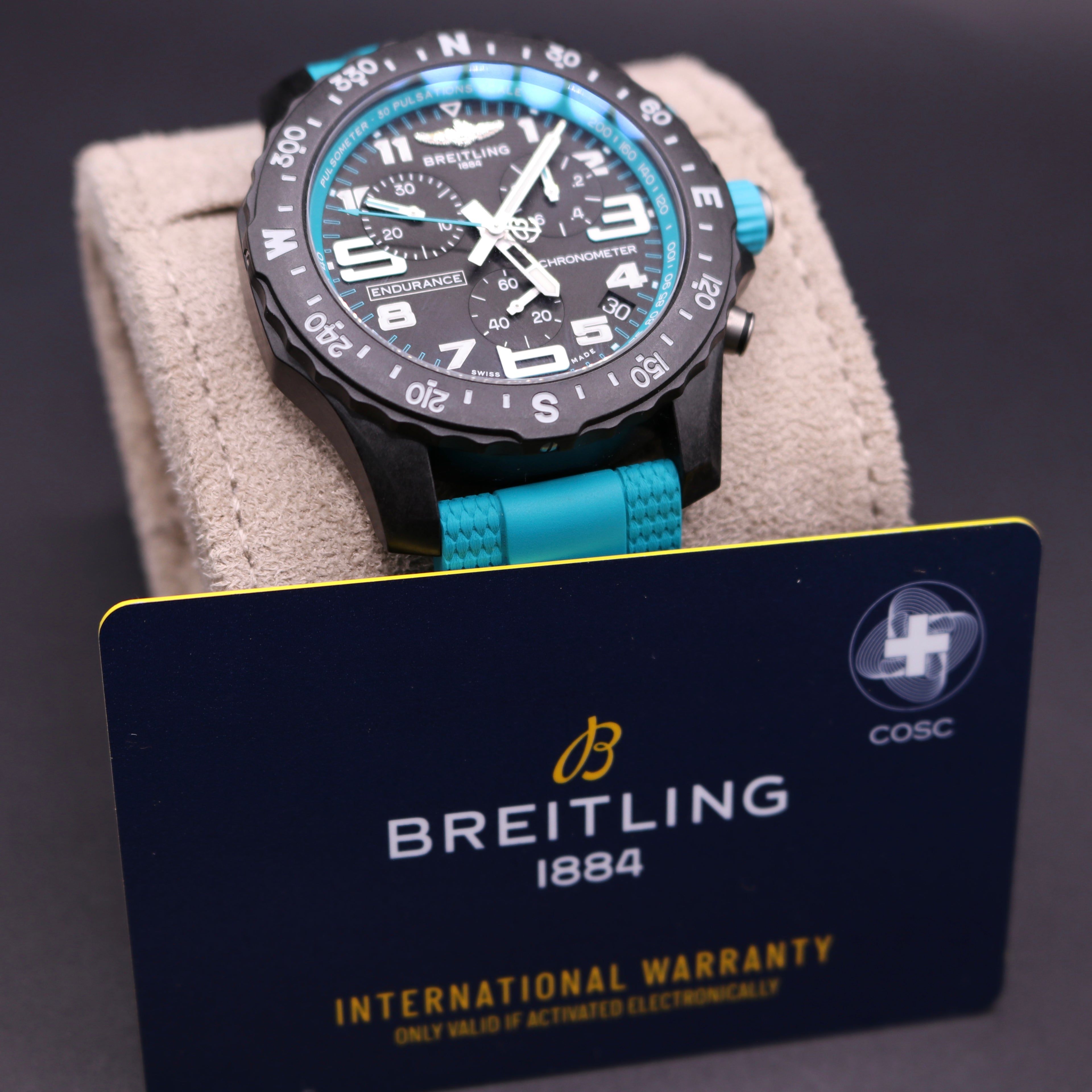 UNWORN 2026 BREITLING Endurance Pro Turquoise Full Set - Warranty28 - PX Ava