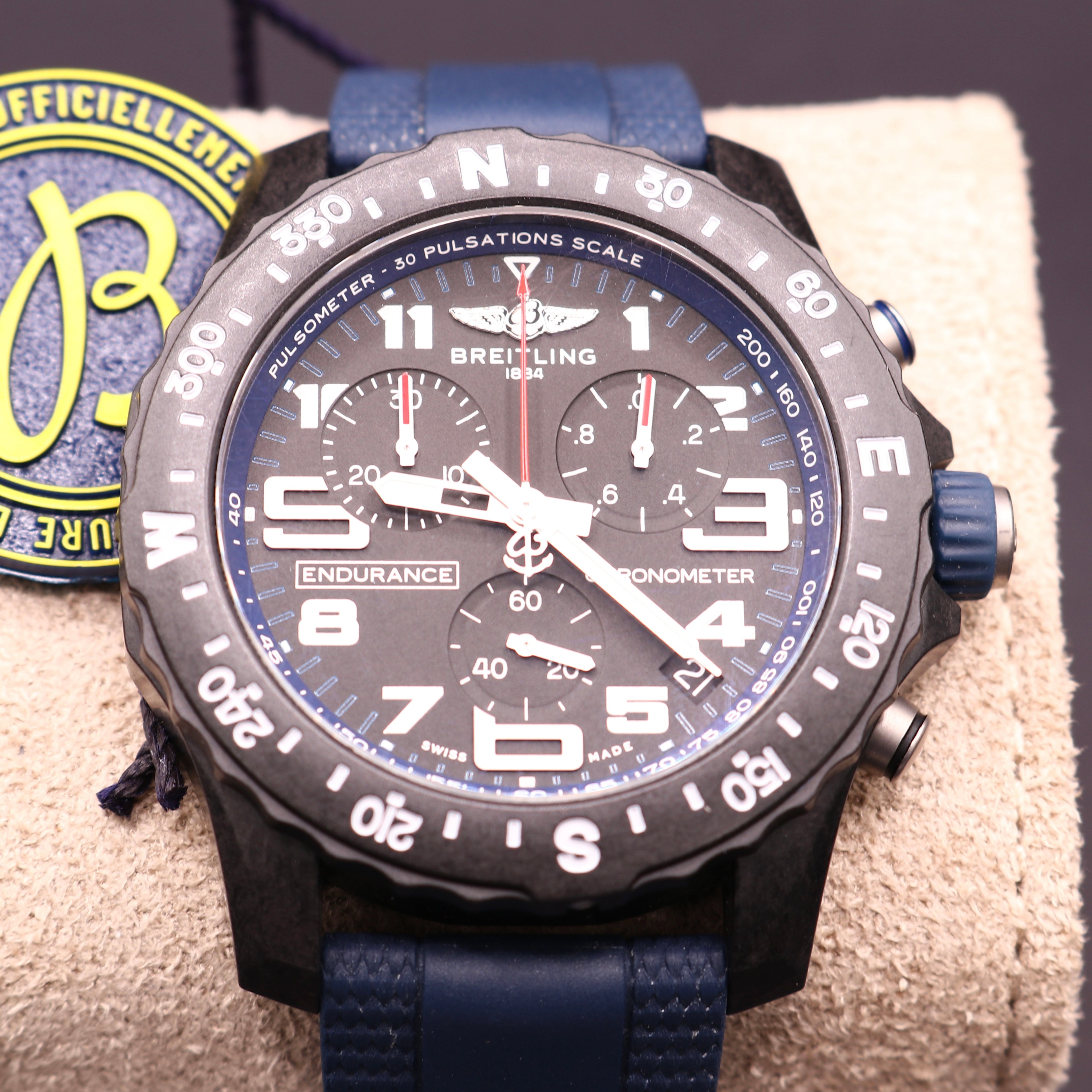 2025 BREITLING Endurance Pro Navy Blue Full Set - Warranty27 - PX Available