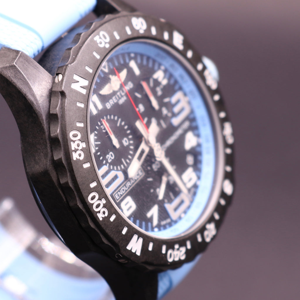 New Shape Breitling Endurance Pro - Baby Blue - Warranty28 - Full Set - PX