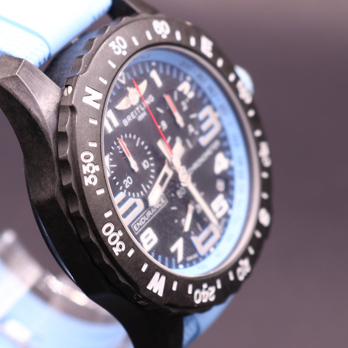New Shape Breitling Endurance Pro - Baby Blue - Warranty28 - Full Set - PX
