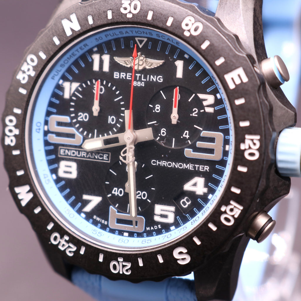 New Shape Breitling Endurance Pro - Baby Blue - Warranty28 - Full Set - PX