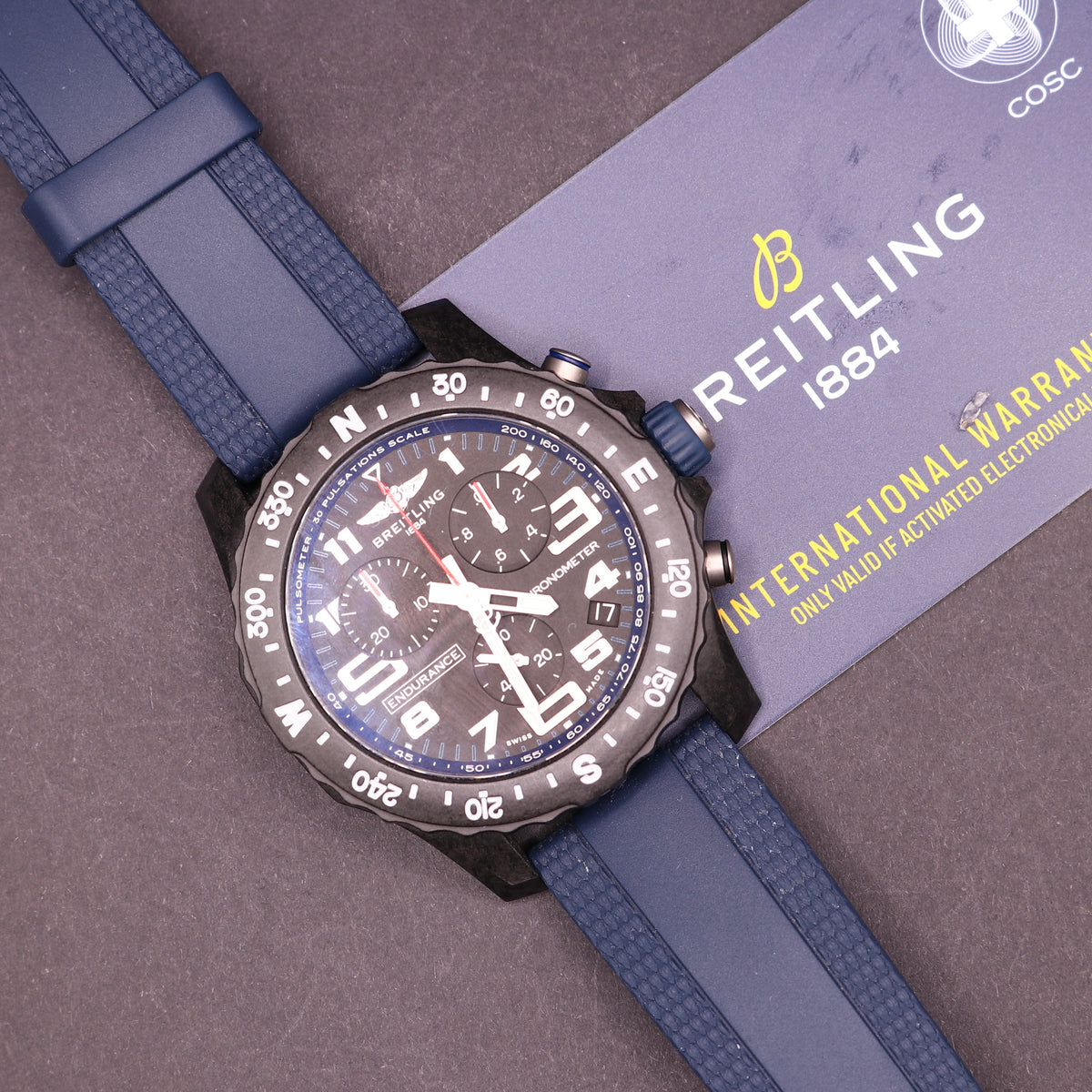 2025 BREITLING Endurance Pro Navy Blue Full Set - Warranty27 - PX Available