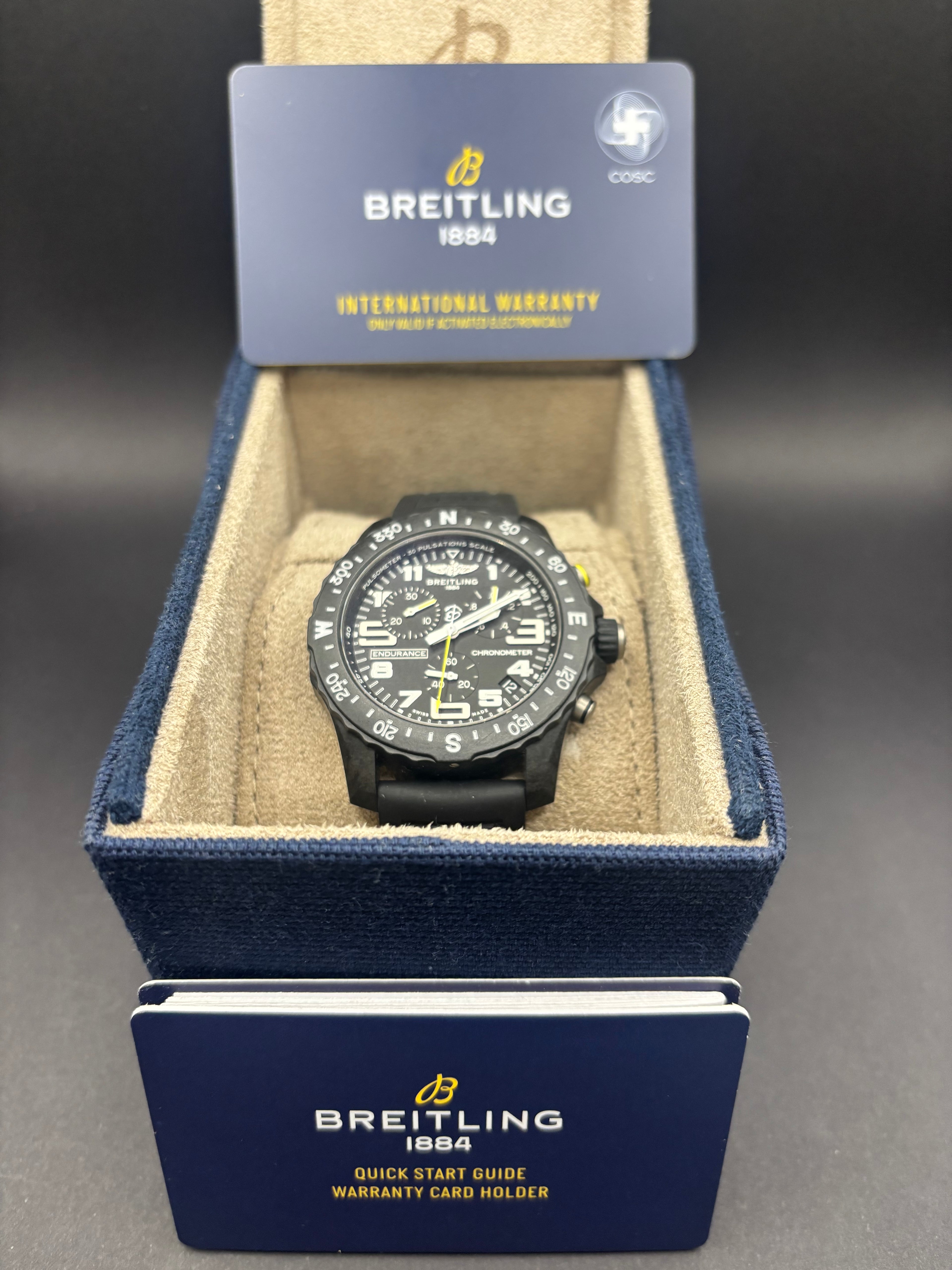 Breitling Endurance Pro - Black - Warranty till 2028 - Full Box and Papers