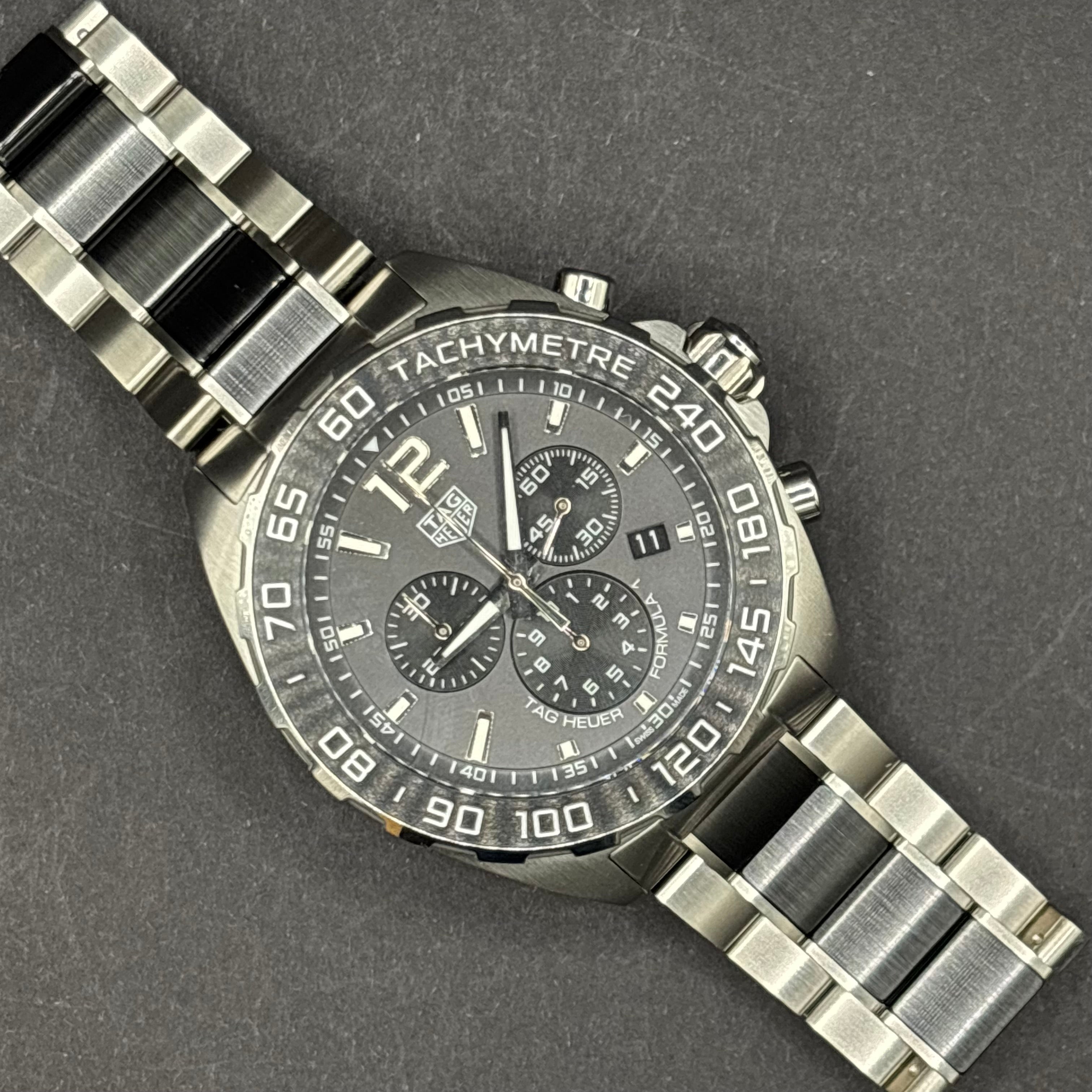 2022 TAG Heuer Formula 1 Gray - CAZ1011.BA0843 - Full Box and Paper