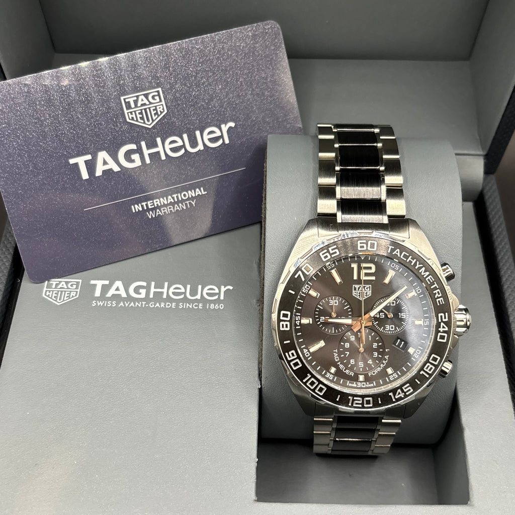 2022 TAG Heuer Formula 1 Gray - CAZ1011.BA0843 - Full Box and Paper