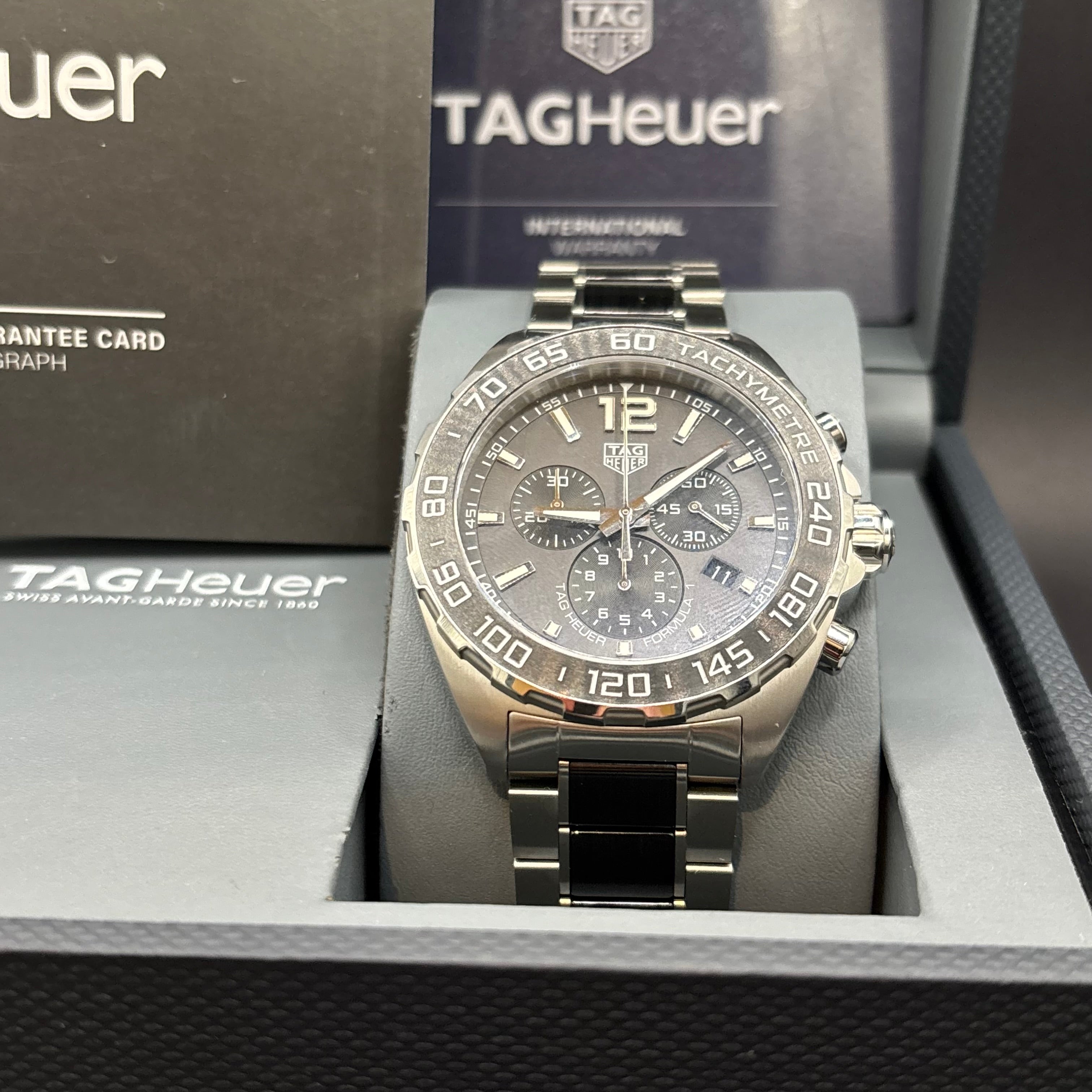 2022 TAG Heuer Formula 1 Gray - CAZ1011.BA0843 - Full Box and Paper