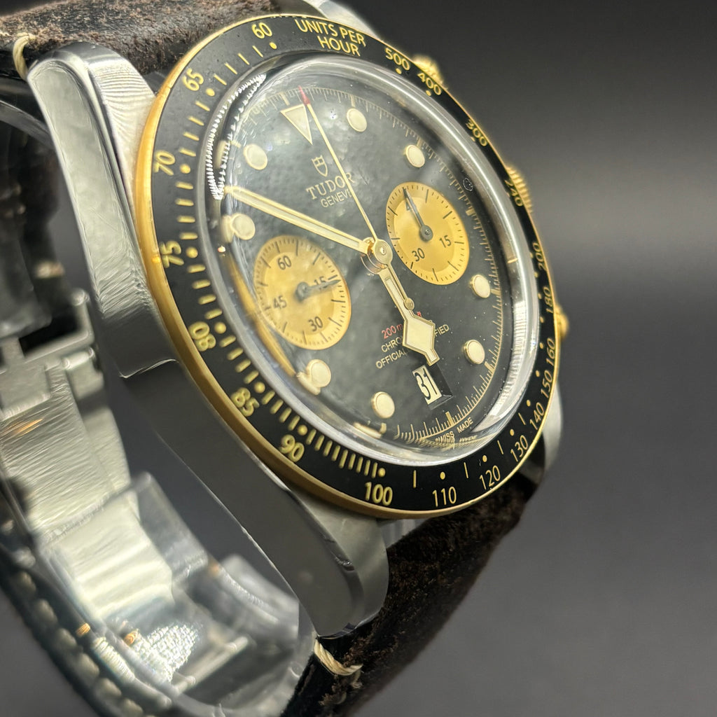 Tudor Black Bay Chrono S&G 79363N Black with box and papers