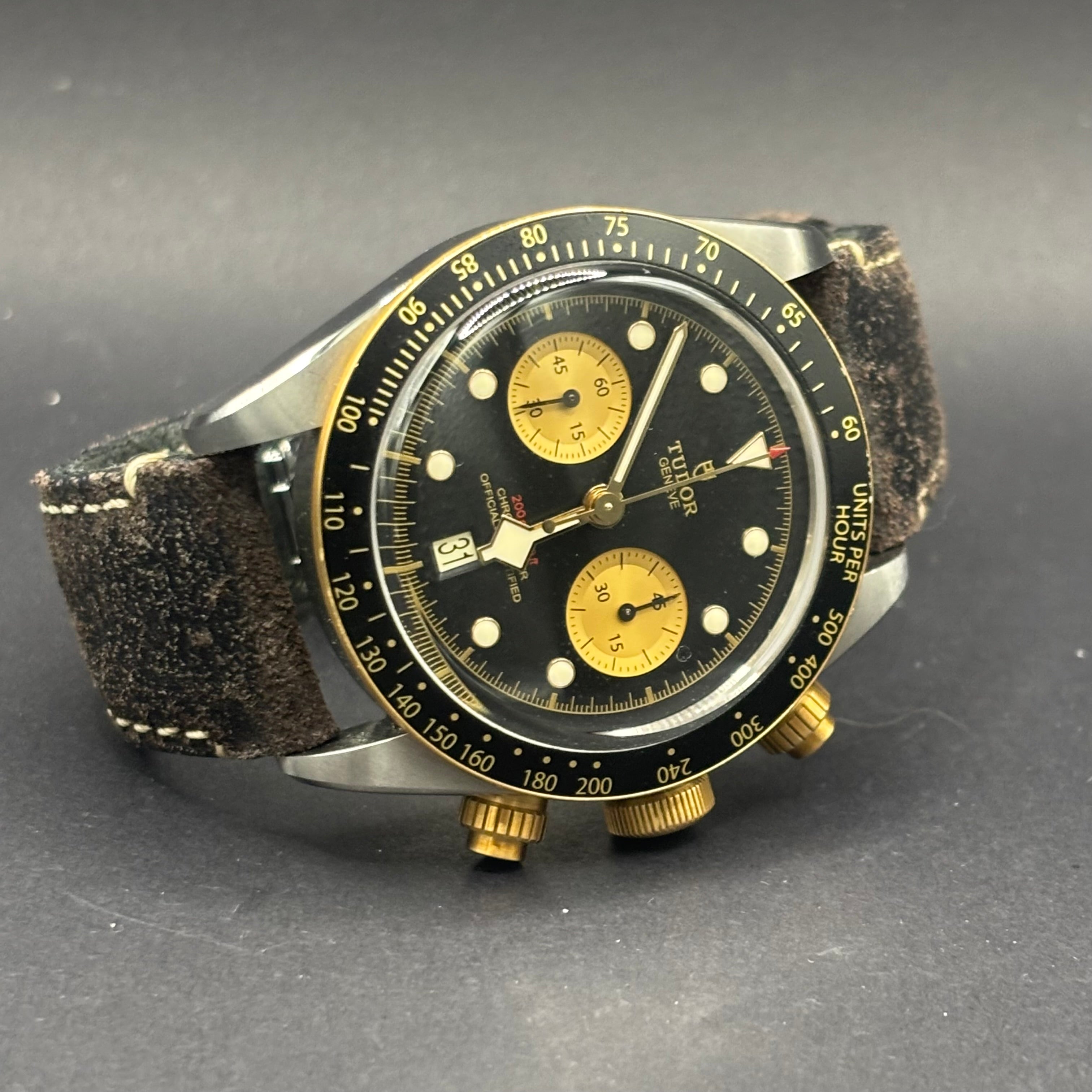 Tudor Black Bay Chrono S&G 79363N Black with box and papers