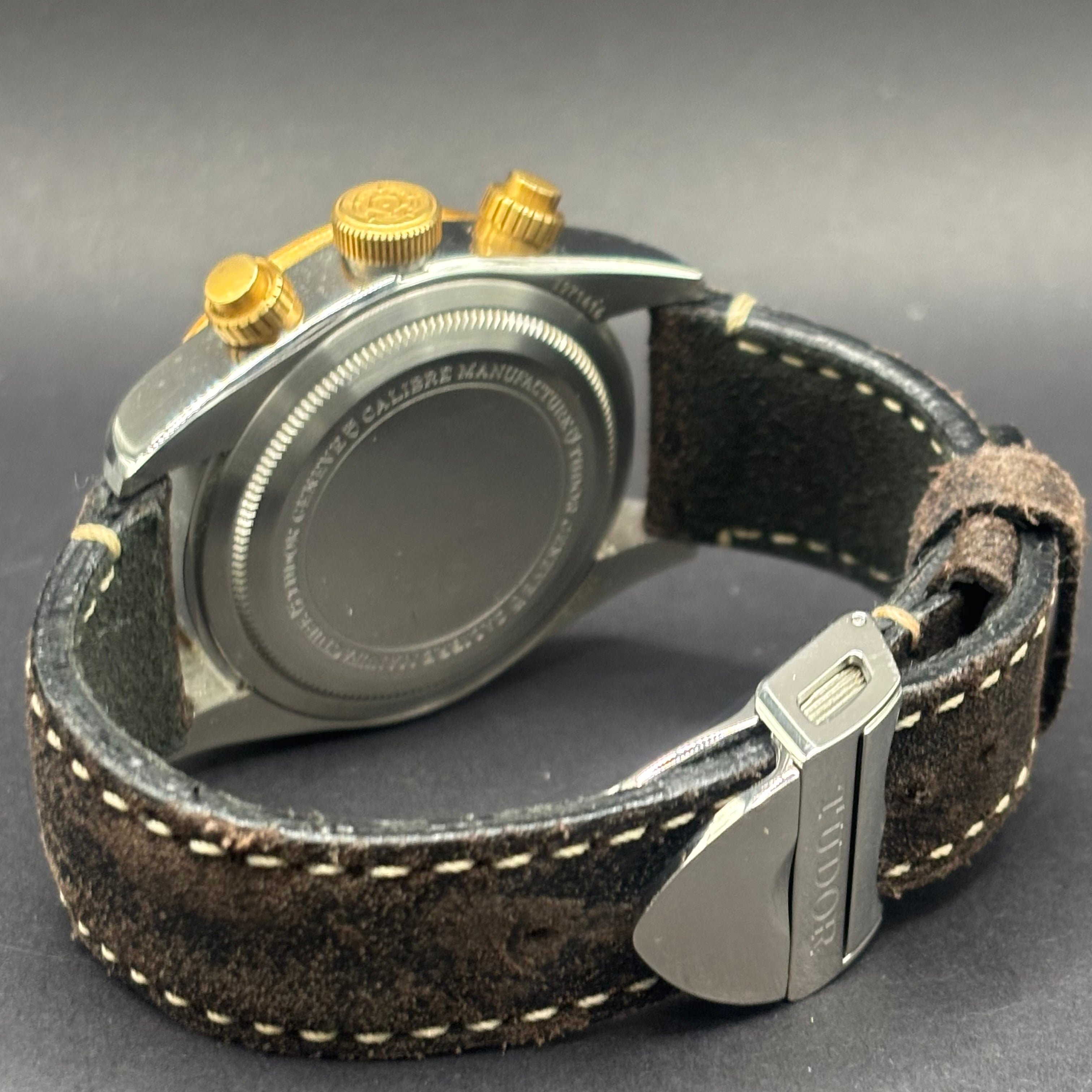 Tudor Black Bay Chrono S&G 79363N Black with box and papers