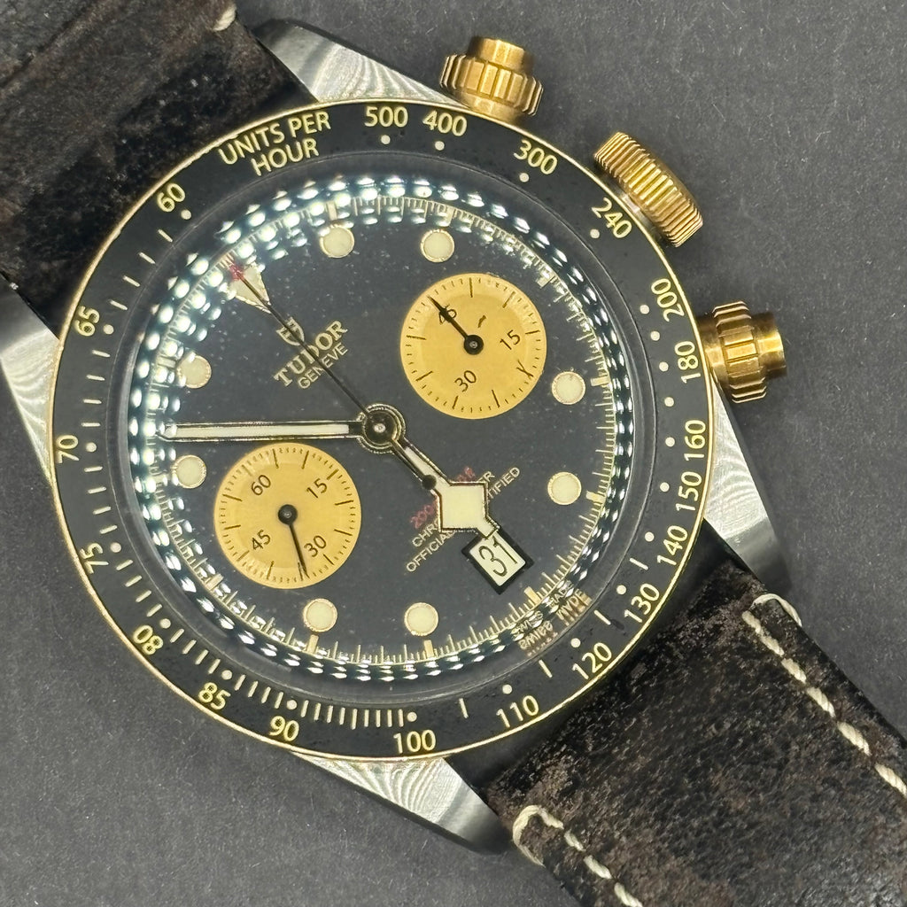 Tudor Black Bay Chrono S&G 79363N Black with box and papers