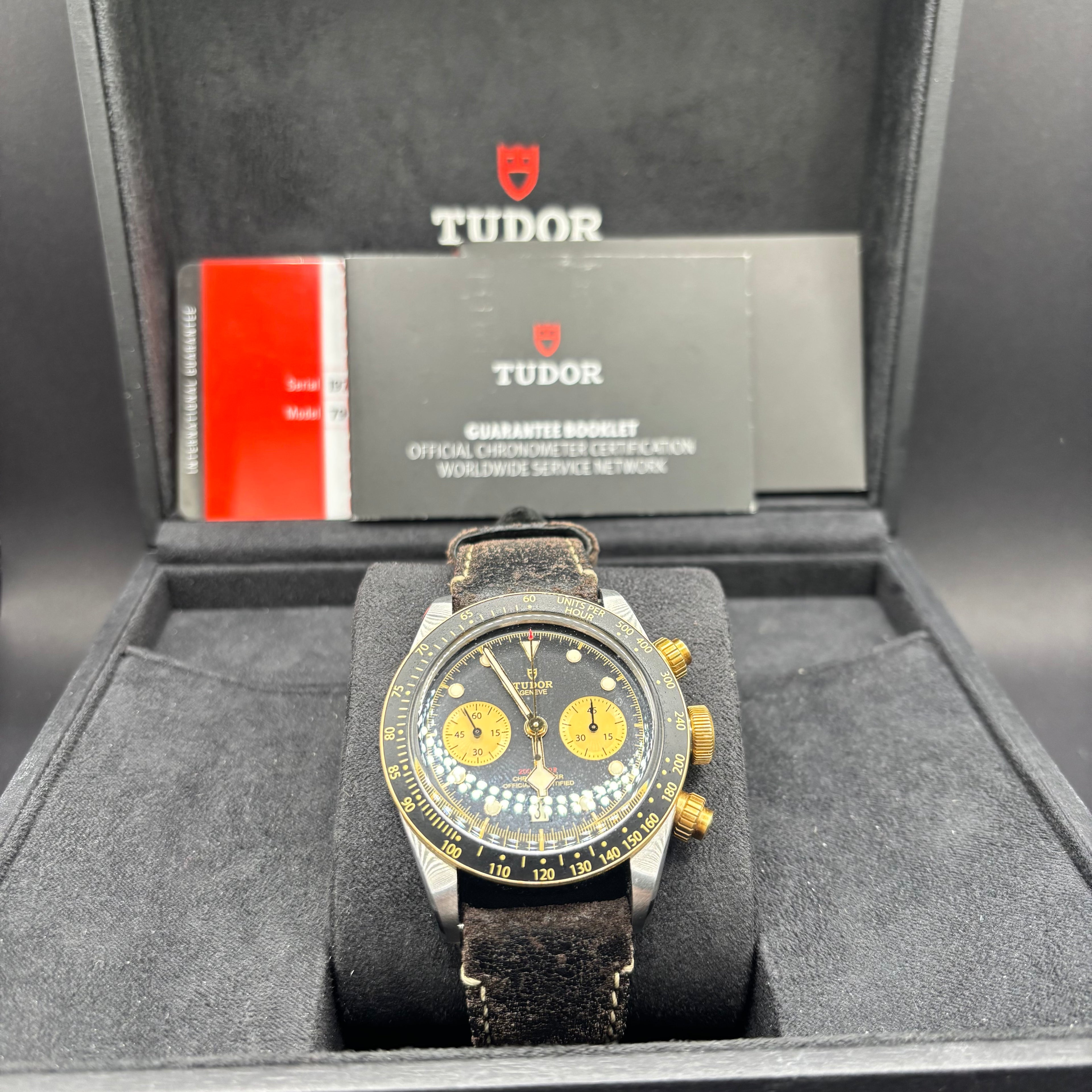 Tudor Black Bay Chrono S&G 79363N Black with box and papers
