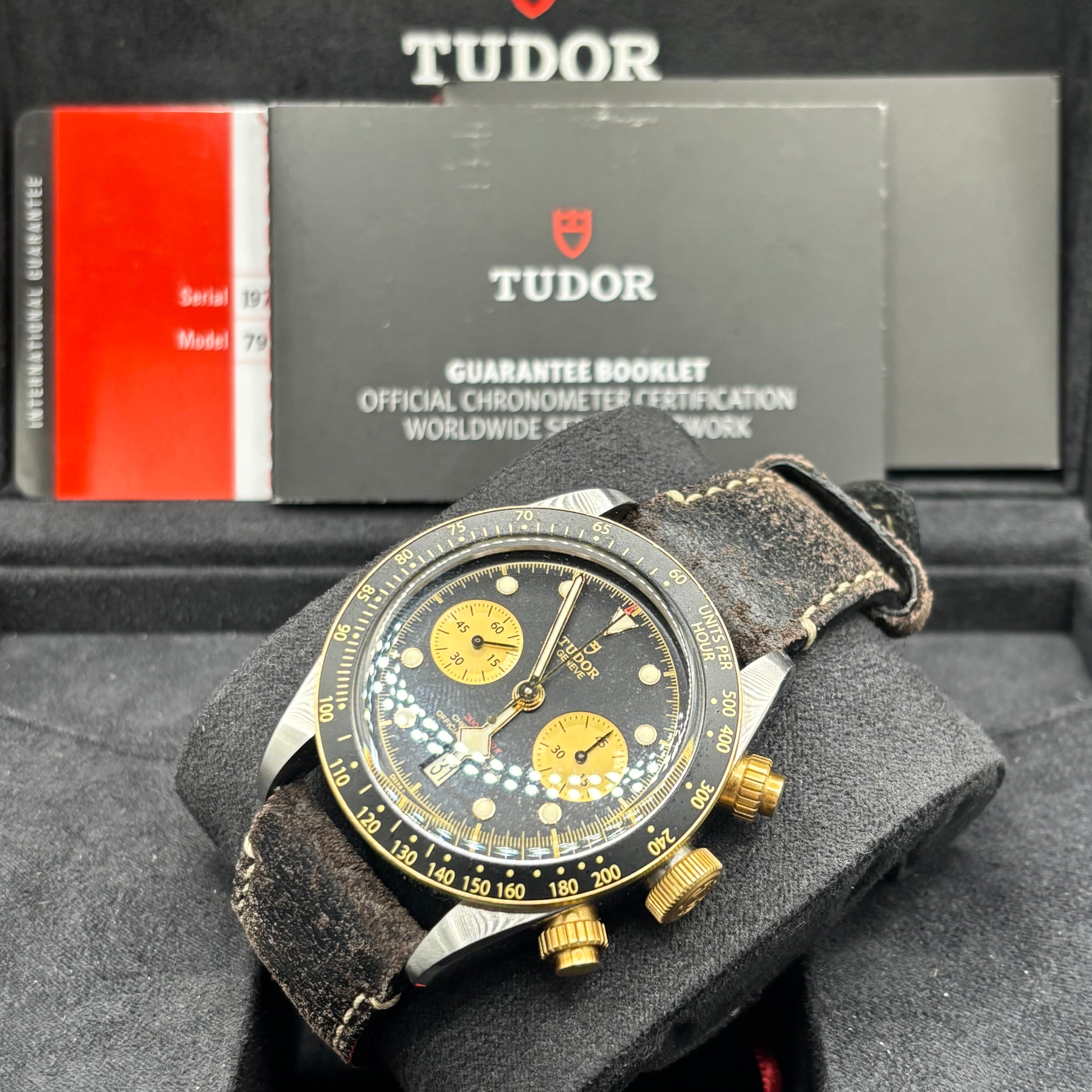 Tudor Black Bay Chrono S&G 79363N Black with box and papers