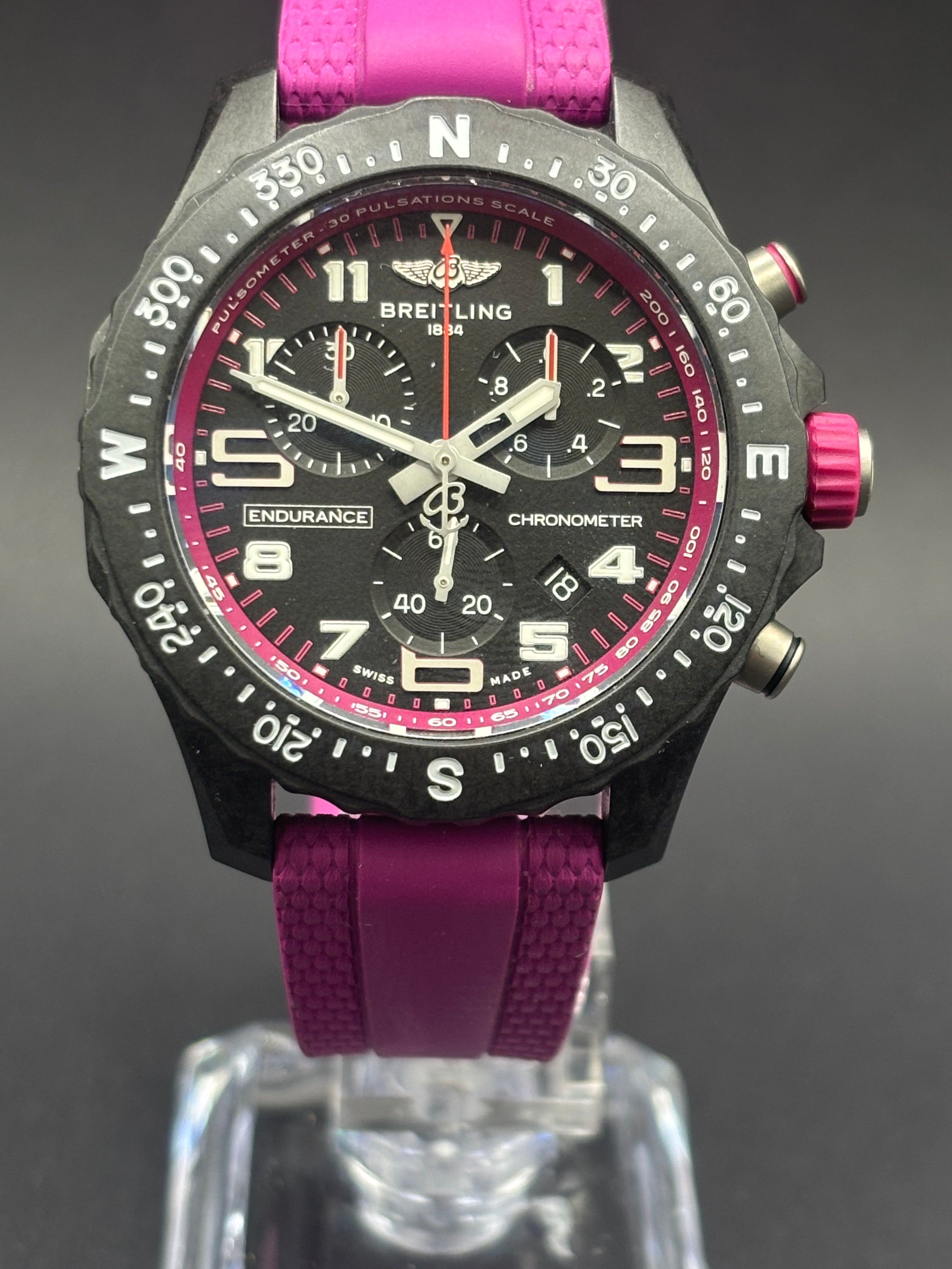 Breitling Endurance Pro 38m - Purple - Warranty 2028